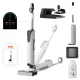 Uwant D100 17000Pa Upright Vacuum Cleaner with Mopping Function and Station, White