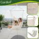 Gardlov BOHO Hanging Hammock Chair with 2 Pillows, Beige (220x100x115cm)