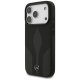Mercedes iPhone 17 Pro vāciņš Leather The Move MagSafe, melns