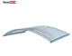 Arched Door Canopy STARKEDACH RODEO 150x70x20 cm, Light Gray