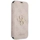 Guess 4G Big Metal Logo Wallet Case for iPhone 15 / 14 / 13, Pink