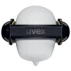 Uvex K20 Foldable Earmuffs, SNR 33 dB, Black / Yellow