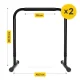 4Fizjo 1827 Stationary Dip Bars, Black
