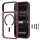 Tech-Protect Magmat Magsafe CC Case for iPhone 17 Pro Max / 18 Pro Max - Burgundy