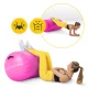 Pripučiamas gimnastikos volas 4FIZJO Air Barrel 100 x 60 cm, rožinis