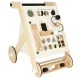 Educational Baby Wooden Walker Interactive Pusher with Sorter