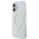 Guess iPhone 16 Case IML Glitter Circle MagSafe, Transparent