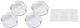 Ruhhy Silicone Furniture Corner Protectors, Transparent, 4 Pcs