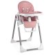 Nukido Belo Adjustable Baby High Chair with Removable Tray, Pink