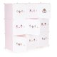 ModernHome Kids Modular Storage Organizer with Doors, 9-Cube, Pink