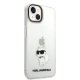 Karl Lagerfeld Ikonik Choupette caurspīdīgs vāciņš iPhone 14 Plus
