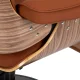 Hairdressing Chair Gabbiano Florencja Brown with Black Base