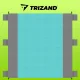 Trizand Beach / Picnic Blanket 208x208 cm, Grey/Blue