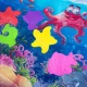 Sensory Baby Water Mat for Tummy Time with Fish