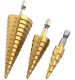 Step Drill Bit Set 4-32mm, 3 pcs (HSS, Titanium)