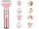 Women\'s Epilator and Shaver 4-in-1 with Interchangeable Heads, USB, Light Pink