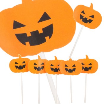 Halloween Decoration For Cake Cupcakes Picnic Party Paper Sticks