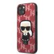 Karl Lagerfeld iPhone 13 Case Monogram Ikonik Patch Red