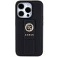 Guess iPhone 15 Pro Max Case Grip Stand 4G Saffiano Strass, Black