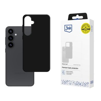 3mk Silicone Case for Samsung Galaxy S25+, Black