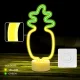 Forever Light LED Neon on Stand Pineapple, Orange/Green