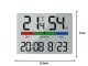 Electronic weather station with thermometer, hygrometer, LCD display, white