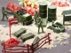 Set of Toy Soldiers Military Equipment Weapons in a Suitcase, 307 pcs.