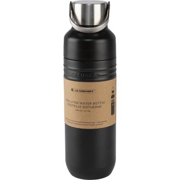 Le Creuset On The Go Insulated Water Bottle, 500ml, Matte Black