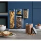 Joseph Joseph Podium 5-Piece Storage Container Set with Stand, Blue