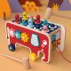 Bakalu KZ0880 Wooden Pounding Toy Elephant Bus