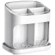 Kitchen Cutlery Drainer and Organizer, White