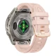 Tech-Protect silicone strap for Garmin Fenix 5S/5S Plus/6S/6S Pro/7S/8/9/9 Pro (43 mm), pink