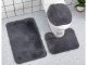 3-Piece Bathroom Rug Set, Anti-Slip, Blue