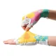 Rockbros S389 Women\'s Short Finger Cycling Gloves Shock Absorbing L - Multicolor