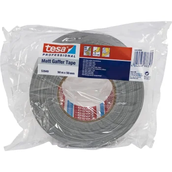 Tesa Fabric Tape 50m x 50mm Gaffer Tape Silver 53949