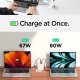 Spigen ArcStation Pro Charger + USB-C 140-W Cable - White