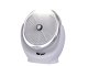 Portable Wireless Adjustable Table Fan with LED Lighting, Silver