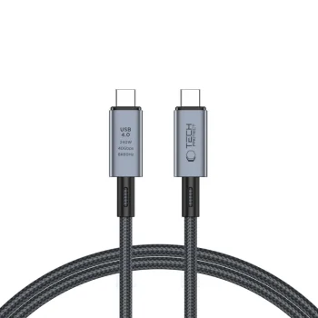 Tech-Protect UltraBoost Max USB-C 4.0 Cable 240W 8K 40Gbps 1m - Gray