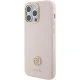 Guess iPhone 15 Pro Max Case Silicone Logo Strass 4G, Pink