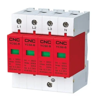 Surge Protection Device 4P, Class B, 30-60 kA, 385V AC