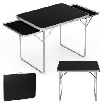 Складной туристический стол MultiGarden, 120x60 см, черный
