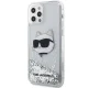 Karl Lagerfeld iPhone 12 / 12 Pro Case KLHCP12MLNHCCS Silver