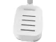 Wall-Mounted Soap Dish with Towel Holder, White/Grey