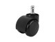 Office Chair Replacement Rubber Wheels 5 pcs, Black