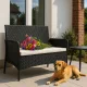 MultiGarden Outdoor Furniture Set, 4-Seater, Black