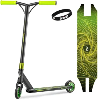 Soke Pro Stunt Scooter, Yellow-Green