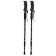 Folding Nordic Walking and Trekking Poles, 65-135 cm, 2 pcs, Black