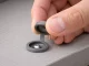 Dark Grey Hinged Screw Covers 13mm for Furniture, 100 Pcs