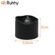 Ruhhy 26128 LED Flameless Candles, 3.6 cm, Set of 12, Black