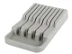 Knife Drawer Organizer, 9 Compartments, Grey